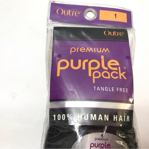 10” Outre Premium Purple Pack 100% Human Hair Yaki Weave Extension - Picture 15 of 15